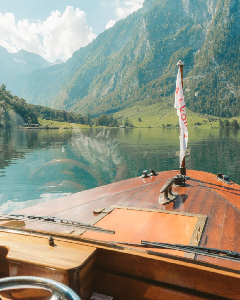 boat ride into Berchtesgaden National Park germany