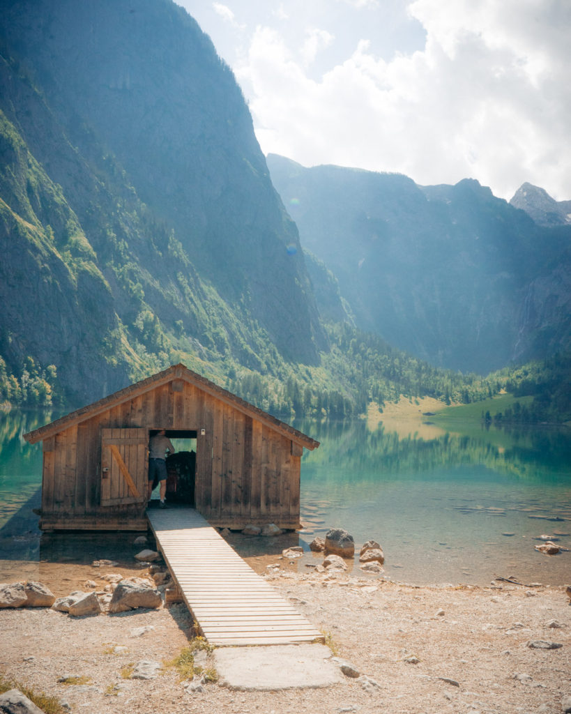 Boathouse on Obsersee in Germany