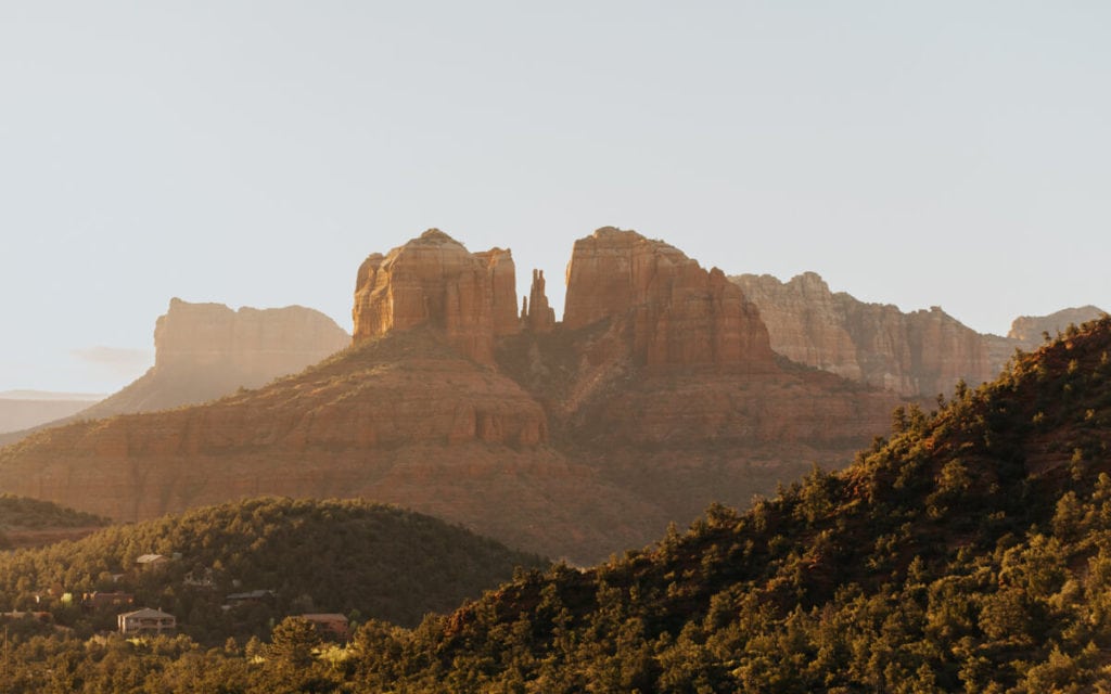 View of Cathedral Rock from Lover's Knoll Sedona