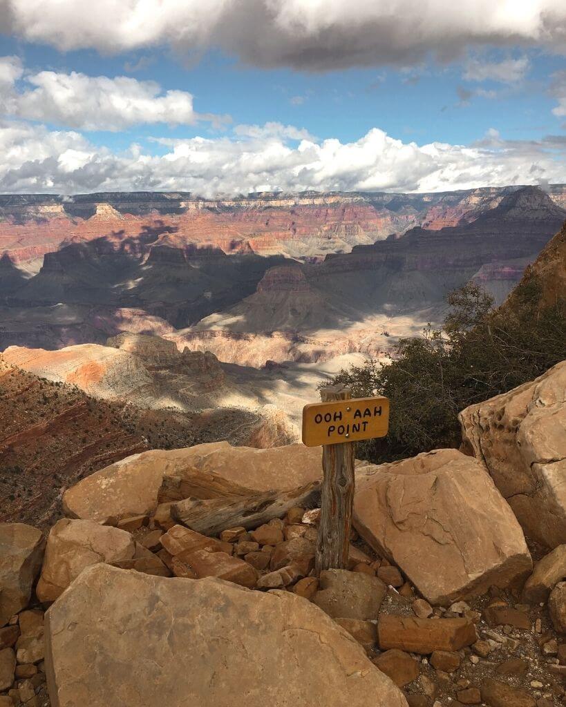 view of Ooh Aah Point in Grand Canyon National Park