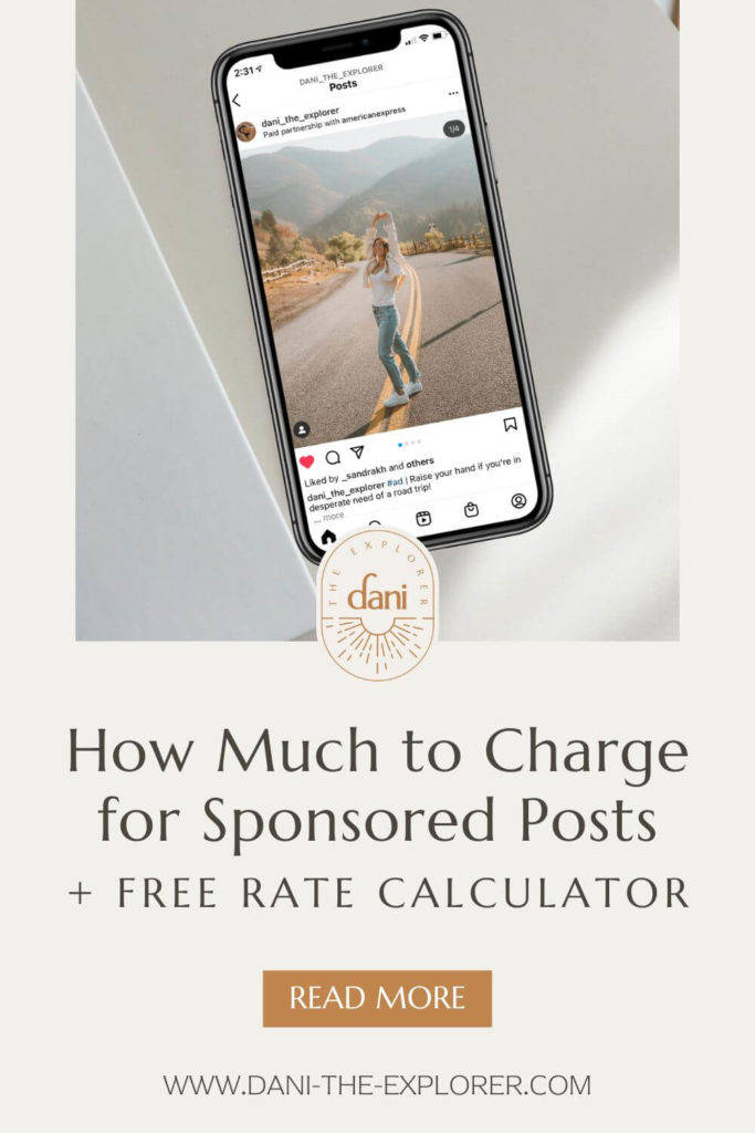 how much to charge for sponsored instagram posts