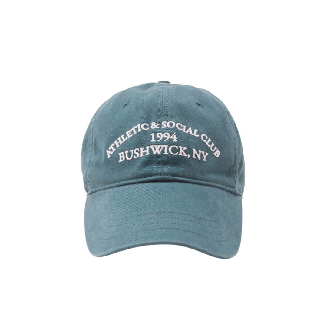 blue colored baseball cap abercrombie and fitch
