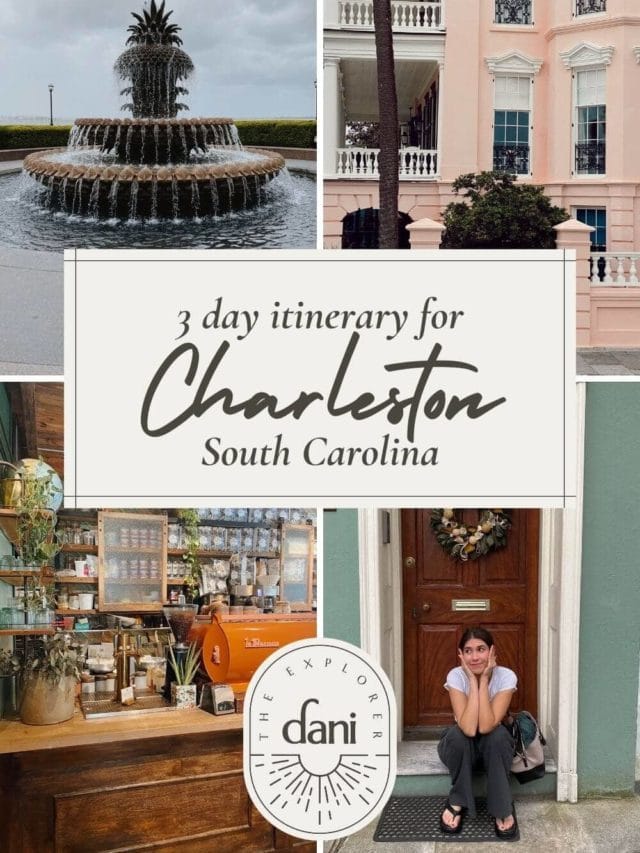 Charleston SC 3 Day Guide