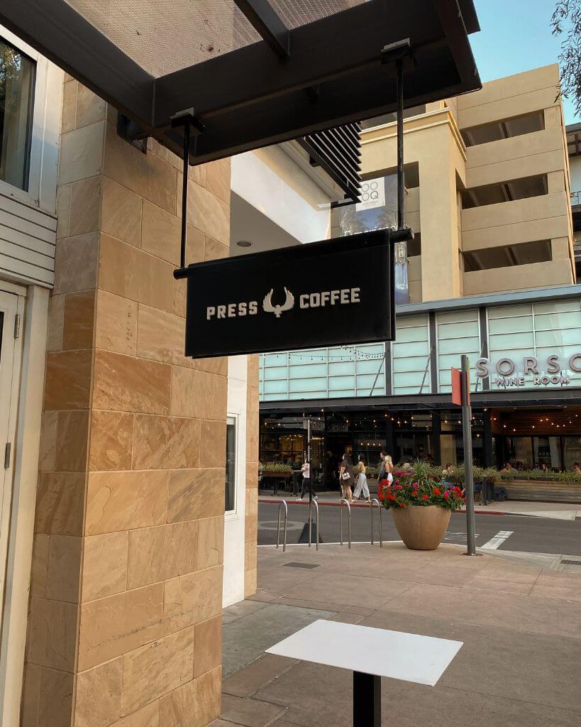 front of press coffee in the scottsdale quarter