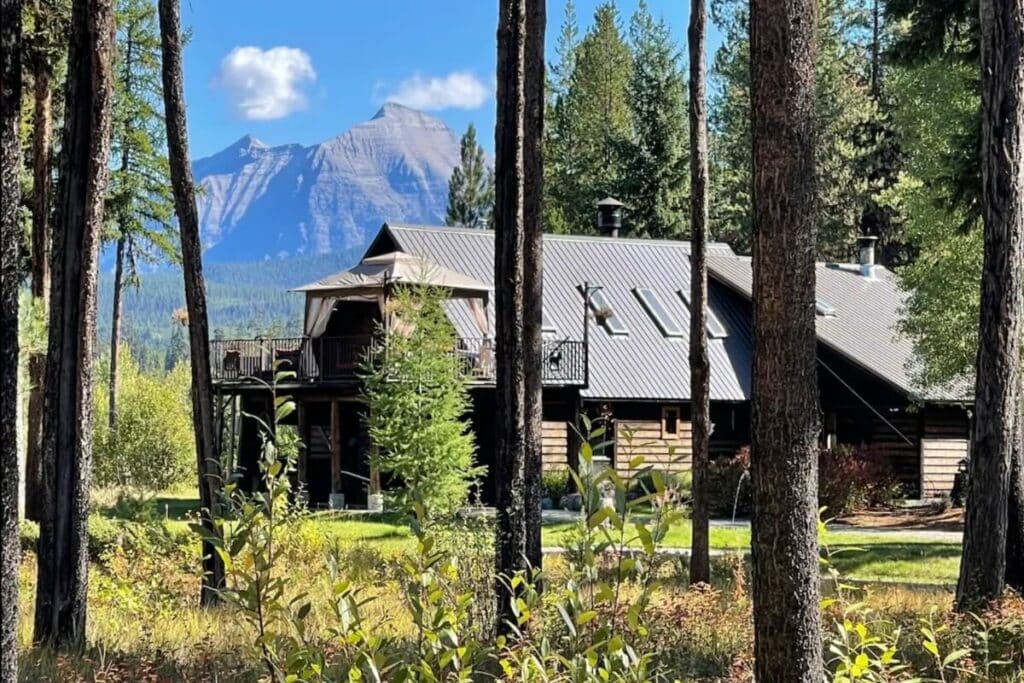 beautiful lodge in the woods near glacier national park