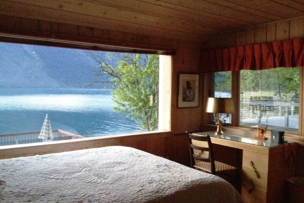 lakefront cabin near glacier national park montana