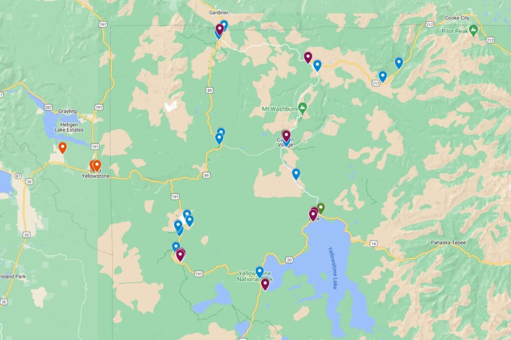 google map of easy hiking trails in sedona az