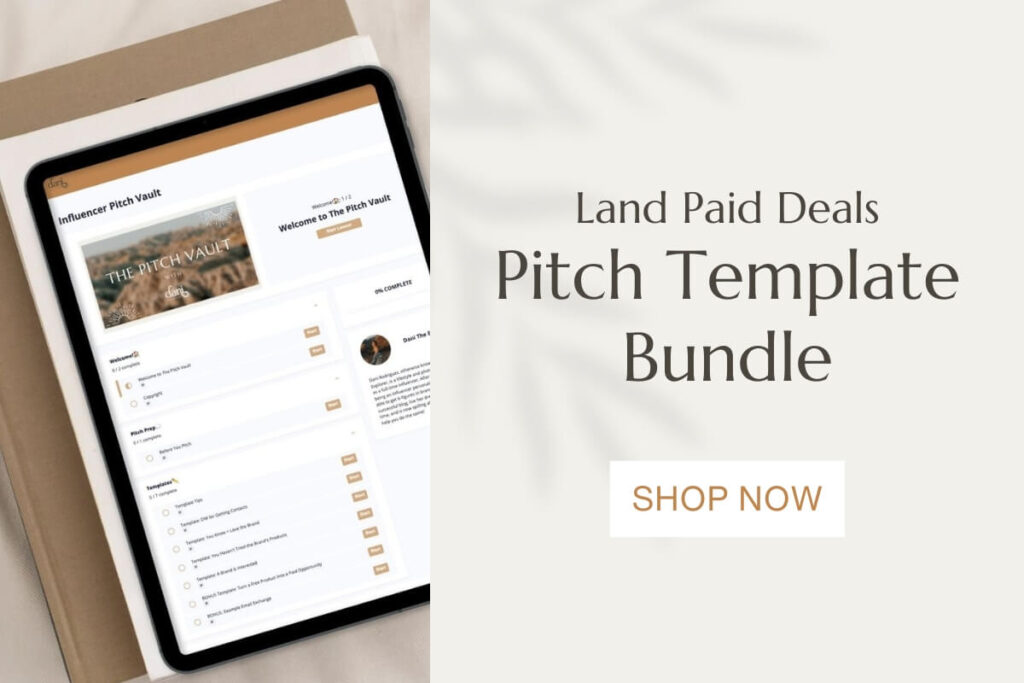 brand pitch email templates
