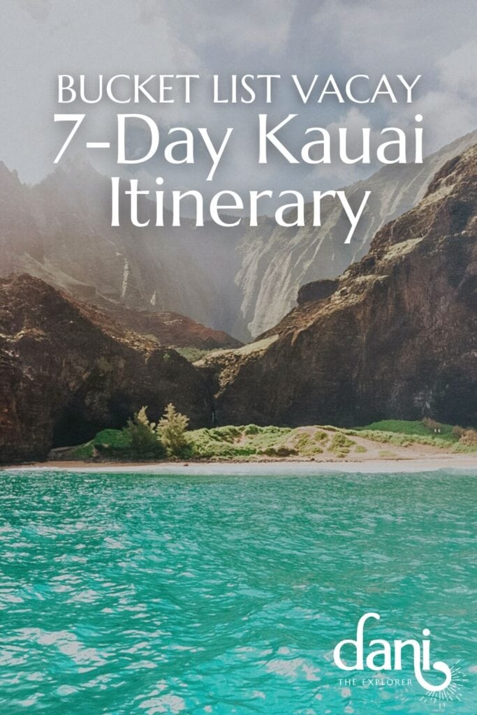 7 day kauai hawaii itinerary