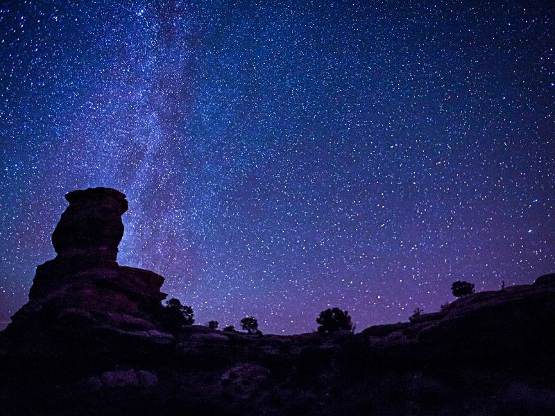 stargazing night view canyonlands