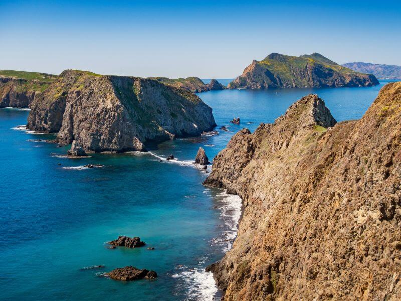 beautiful mountain view at channel islands national park california
