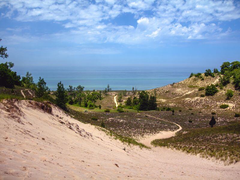 amazing view of indiana dunes national park