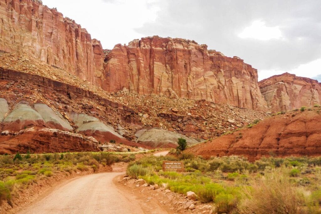 grand wash trail capitol reef national park