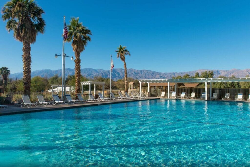 outdoor pool at The Ranch at Death Valley