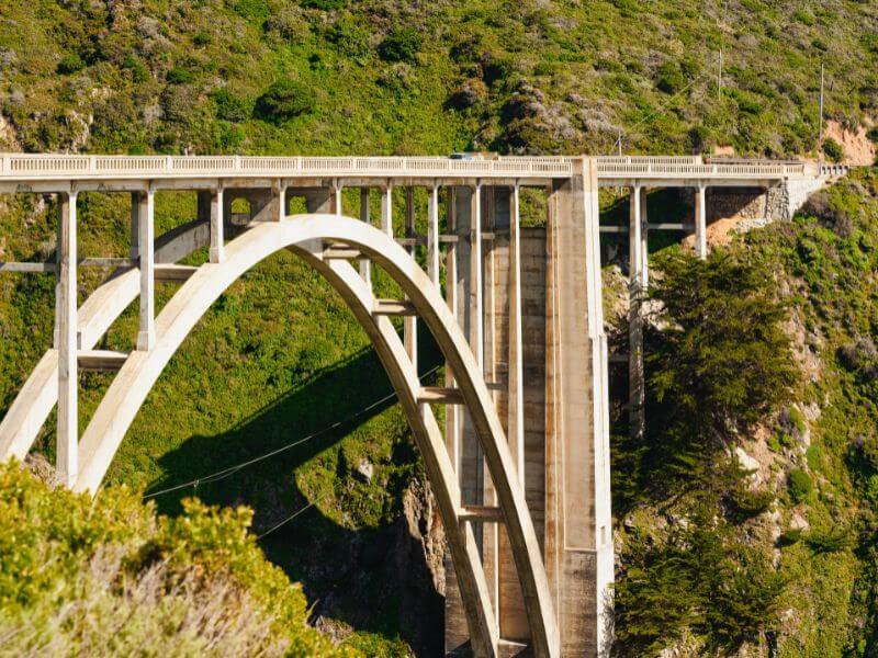 view of bixby creek bridge california