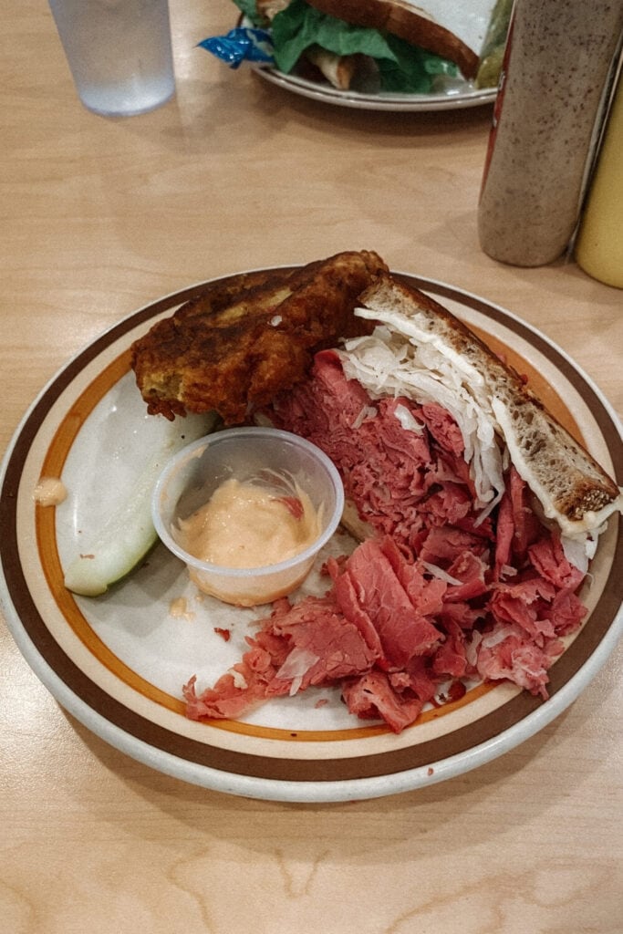 roast beef sandwich from manny's chicago