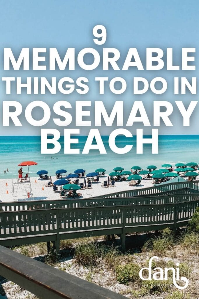 things to do in rosemary beach florida