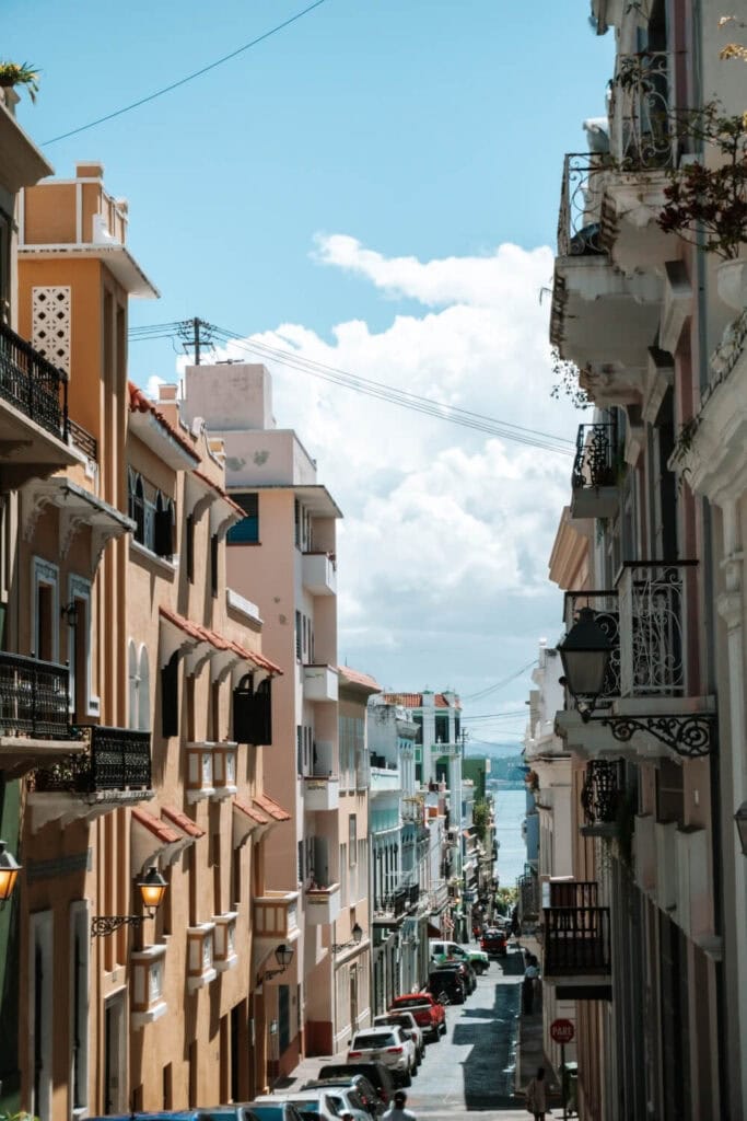 sunny day over old san juan puerto rico