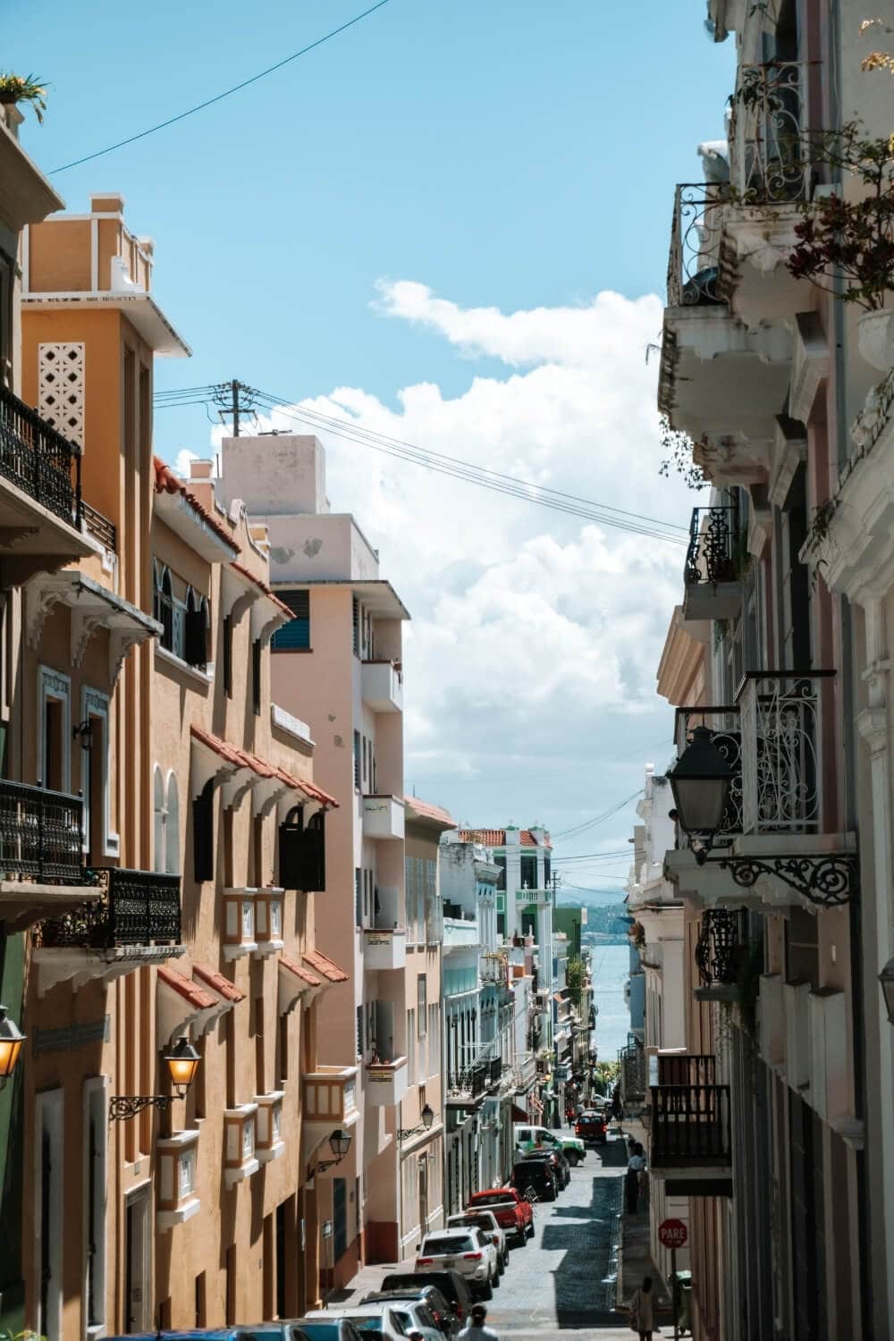 sunny day over old san juan puerto rico